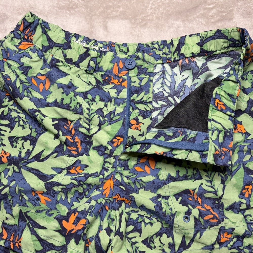 REI Co Op Amphib Shorts Womens M Green Floral Outdoor Hiking Beach Gorpcore - Picture 3 of 10